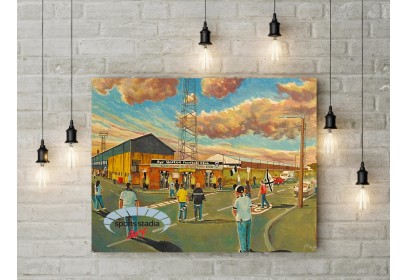 Somerset Park Stadium 'Going to the Match' Fine Art Canvas - Ayr United FC
